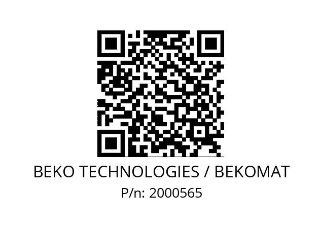   BEKO TECHNOLOGIES / BEKOMAT 2000565