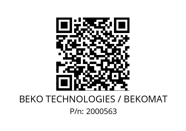   BEKO TECHNOLOGIES / BEKOMAT 2000563