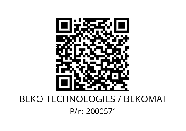   BEKO TECHNOLOGIES / BEKOMAT 2000571