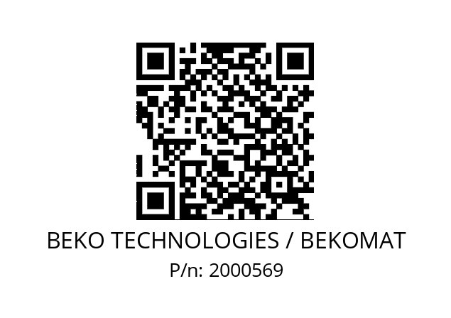   BEKO TECHNOLOGIES / BEKOMAT 2000569