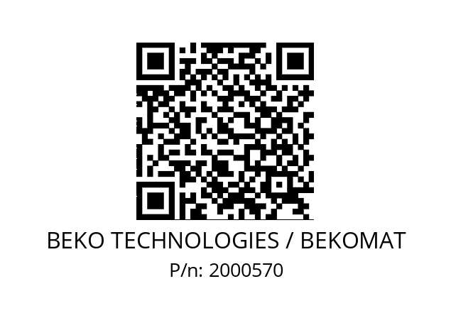   BEKO TECHNOLOGIES / BEKOMAT 2000570