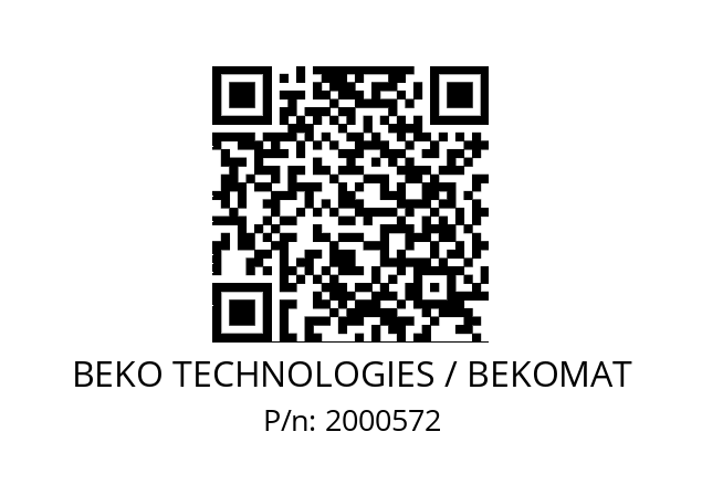   BEKO TECHNOLOGIES / BEKOMAT 2000572