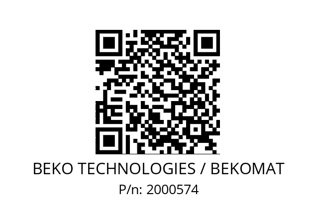   BEKO TECHNOLOGIES / BEKOMAT 2000574