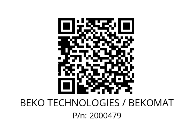   BEKO TECHNOLOGIES / BEKOMAT 2000479