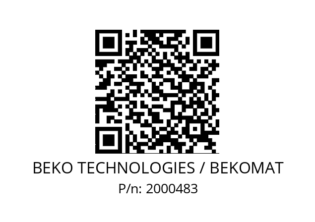   BEKO TECHNOLOGIES / BEKOMAT 2000483