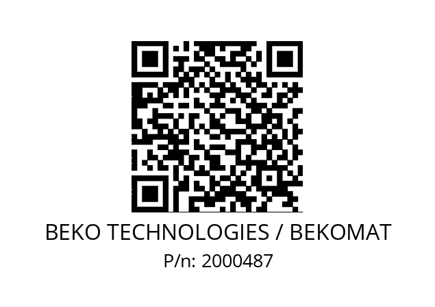   BEKO TECHNOLOGIES / BEKOMAT 2000487