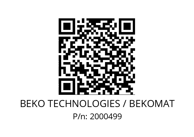   BEKO TECHNOLOGIES / BEKOMAT 2000499