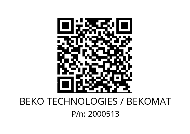   BEKO TECHNOLOGIES / BEKOMAT 2000513