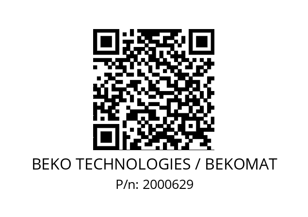   BEKO TECHNOLOGIES / BEKOMAT 2000629