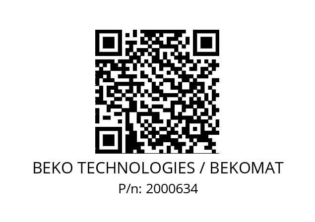   BEKO TECHNOLOGIES / BEKOMAT 2000634