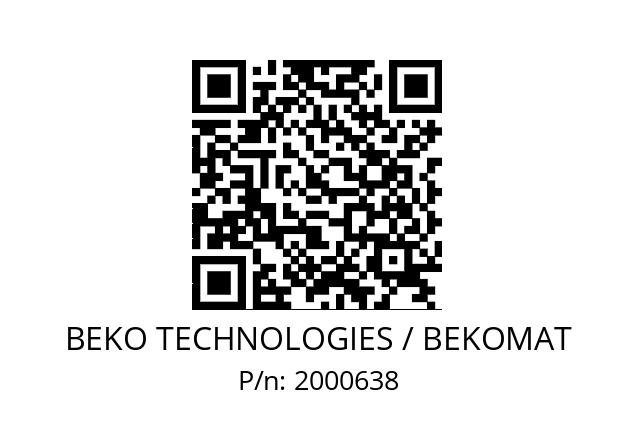   BEKO TECHNOLOGIES / BEKOMAT 2000638