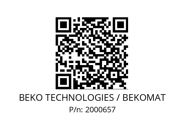   BEKO TECHNOLOGIES / BEKOMAT 2000657