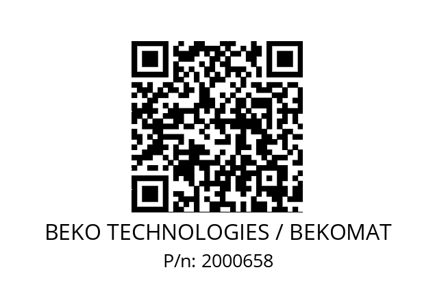   BEKO TECHNOLOGIES / BEKOMAT 2000658