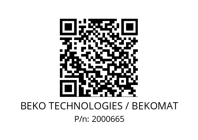   BEKO TECHNOLOGIES / BEKOMAT 2000665