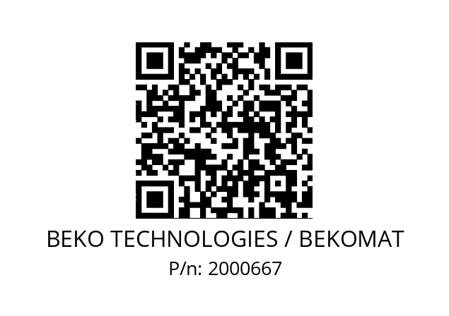   BEKO TECHNOLOGIES / BEKOMAT 2000667