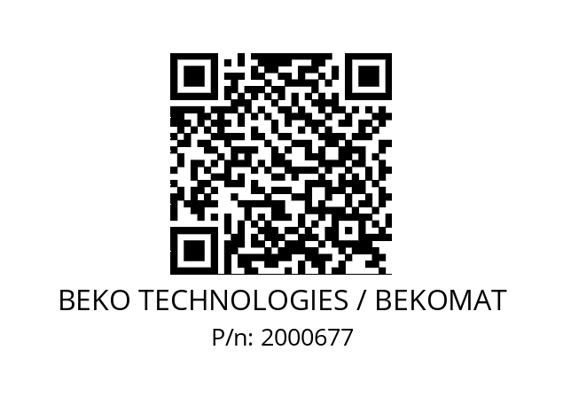   BEKO TECHNOLOGIES / BEKOMAT 2000677