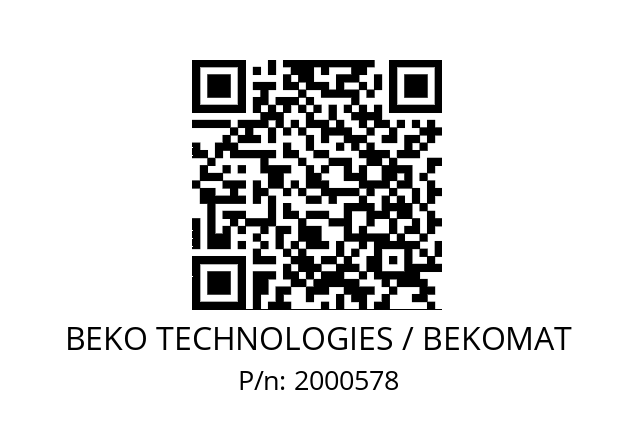   BEKO TECHNOLOGIES / BEKOMAT 2000578