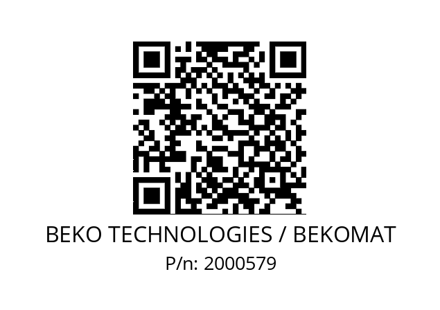   BEKO TECHNOLOGIES / BEKOMAT 2000579