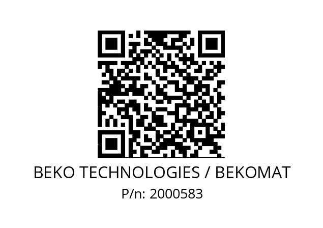   BEKO TECHNOLOGIES / BEKOMAT 2000583