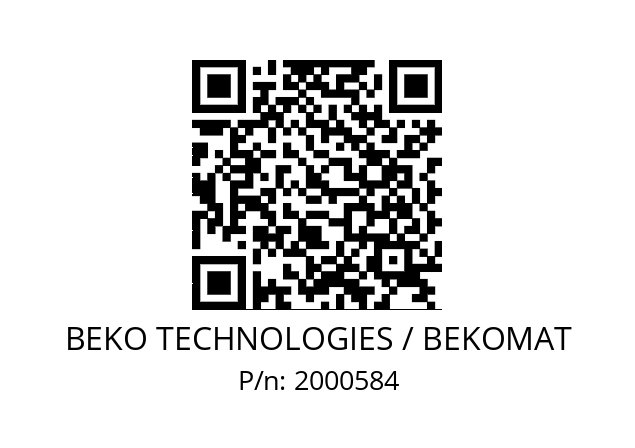   BEKO TECHNOLOGIES / BEKOMAT 2000584