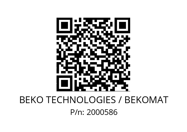   BEKO TECHNOLOGIES / BEKOMAT 2000586