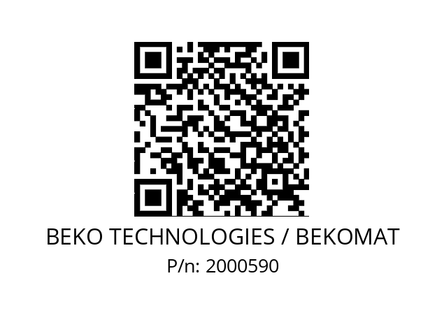   BEKO TECHNOLOGIES / BEKOMAT 2000590