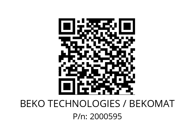   BEKO TECHNOLOGIES / BEKOMAT 2000595