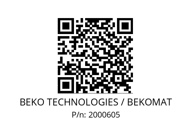   BEKO TECHNOLOGIES / BEKOMAT 2000605