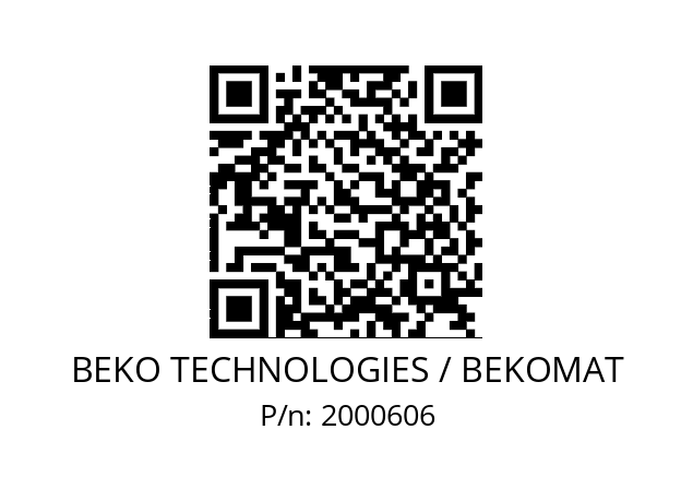   BEKO TECHNOLOGIES / BEKOMAT 2000606