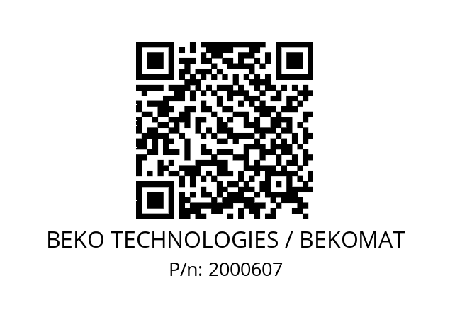   BEKO TECHNOLOGIES / BEKOMAT 2000607