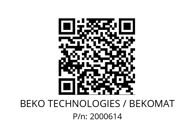   BEKO TECHNOLOGIES / BEKOMAT 2000614