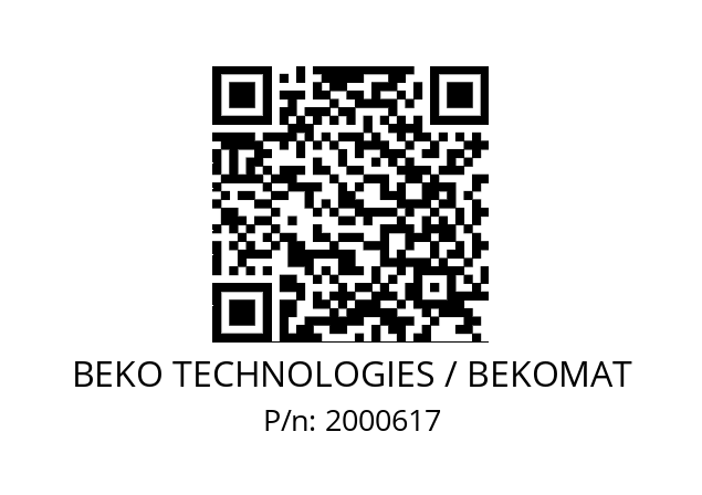   BEKO TECHNOLOGIES / BEKOMAT 2000617