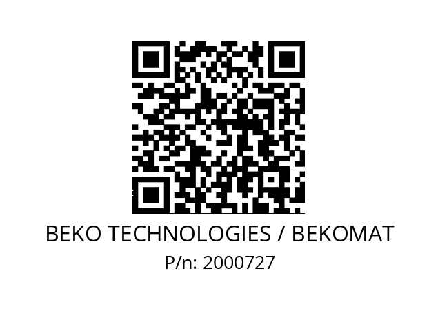   BEKO TECHNOLOGIES / BEKOMAT 2000727