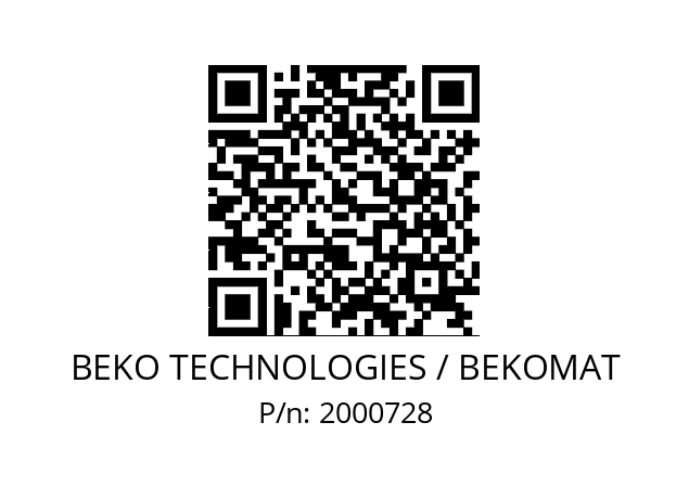   BEKO TECHNOLOGIES / BEKOMAT 2000728