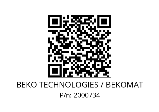   BEKO TECHNOLOGIES / BEKOMAT 2000734