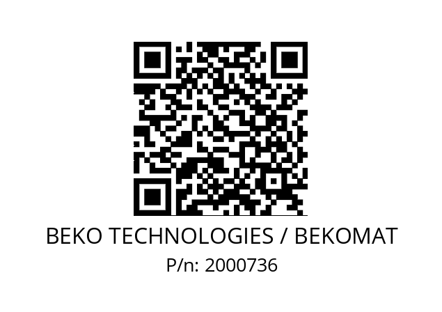   BEKO TECHNOLOGIES / BEKOMAT 2000736