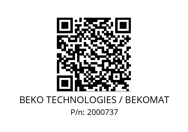   BEKO TECHNOLOGIES / BEKOMAT 2000737