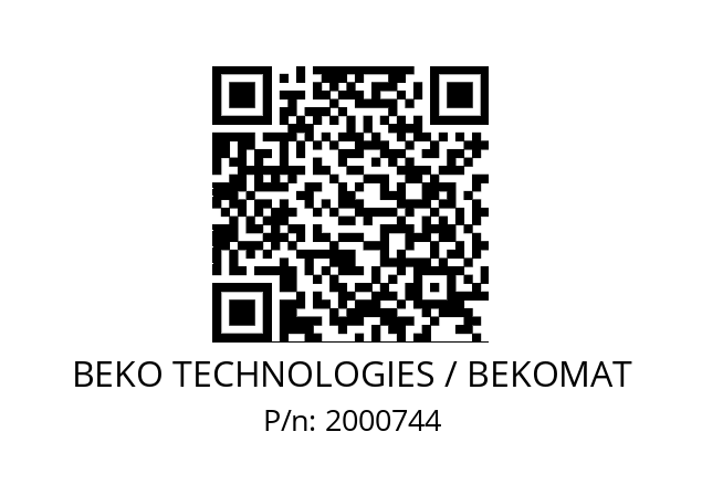   BEKO TECHNOLOGIES / BEKOMAT 2000744