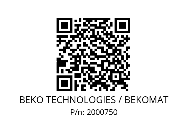   BEKO TECHNOLOGIES / BEKOMAT 2000750