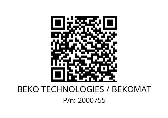   BEKO TECHNOLOGIES / BEKOMAT 2000755