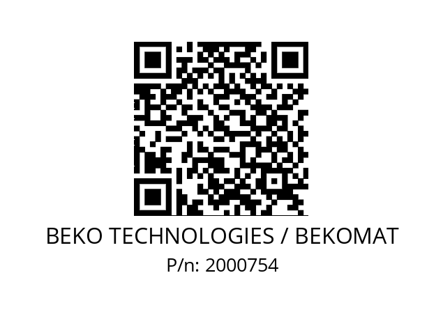   BEKO TECHNOLOGIES / BEKOMAT 2000754