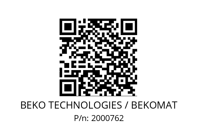   BEKO TECHNOLOGIES / BEKOMAT 2000762