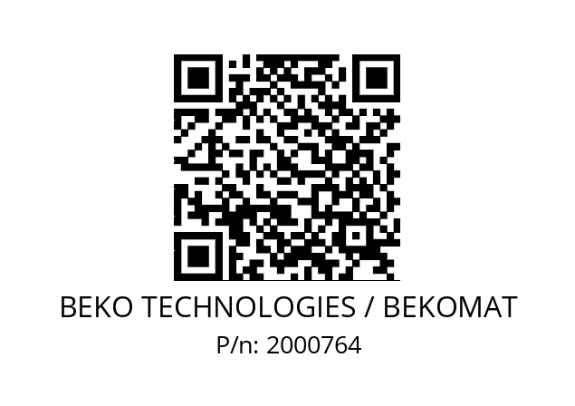   BEKO TECHNOLOGIES / BEKOMAT 2000764