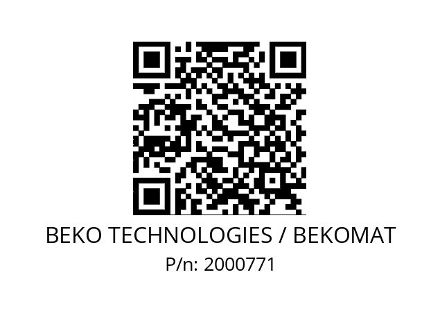   BEKO TECHNOLOGIES / BEKOMAT 2000771