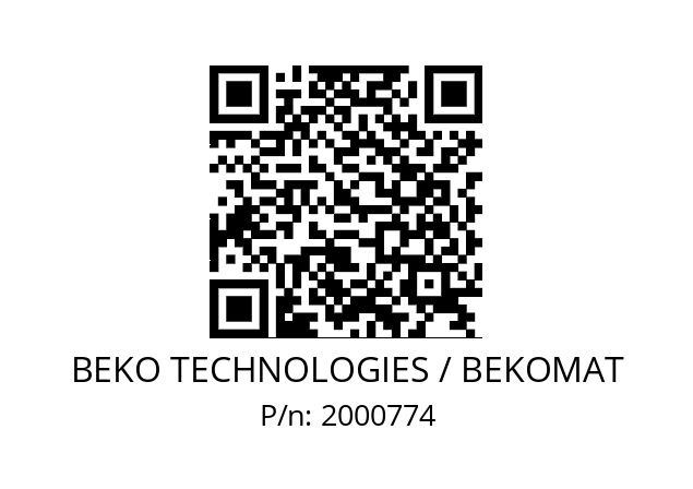   BEKO TECHNOLOGIES / BEKOMAT 2000774