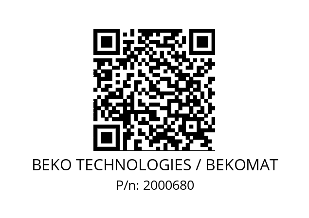   BEKO TECHNOLOGIES / BEKOMAT 2000680