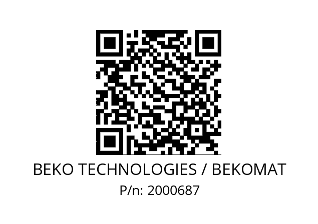   BEKO TECHNOLOGIES / BEKOMAT 2000687