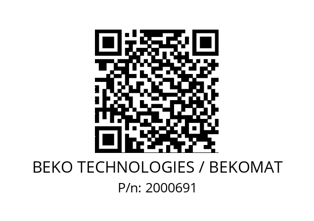   BEKO TECHNOLOGIES / BEKOMAT 2000691