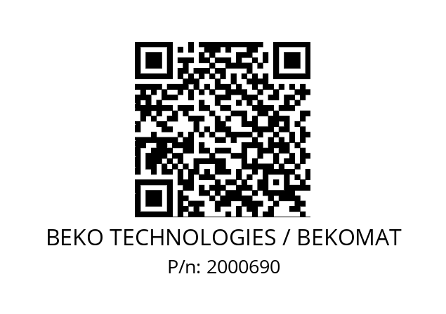   BEKO TECHNOLOGIES / BEKOMAT 2000690