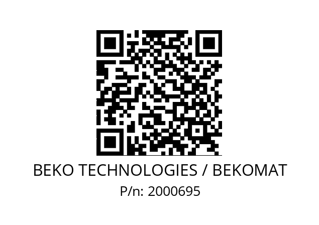   BEKO TECHNOLOGIES / BEKOMAT 2000695